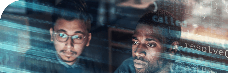 Technology collaboration illustration